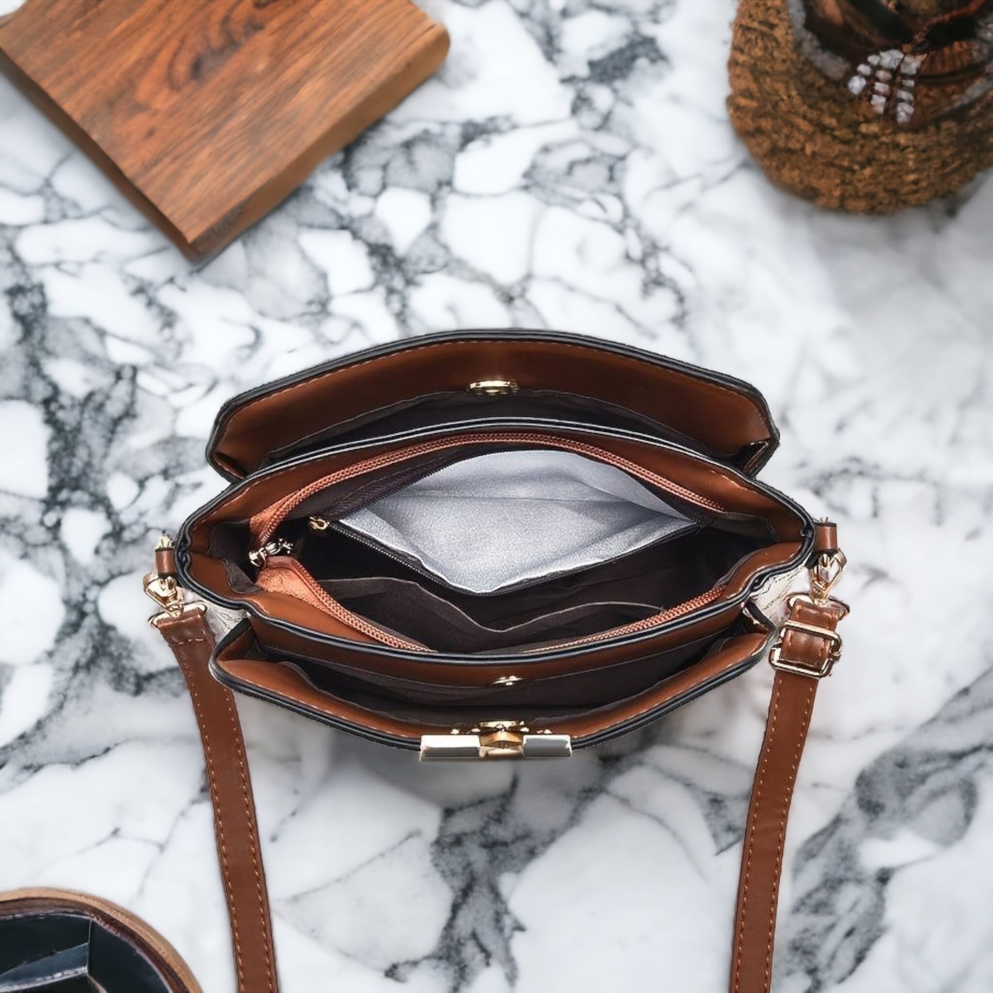 Klassisch elegant: Edellz Damen-Crossbody